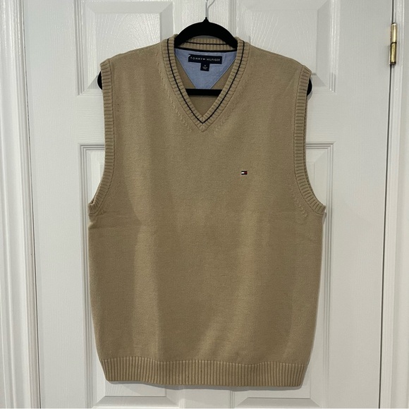 2007 Vintage Tommy Hilfiger Sweater Vest - 100% Cotton - Picture 1 of 7